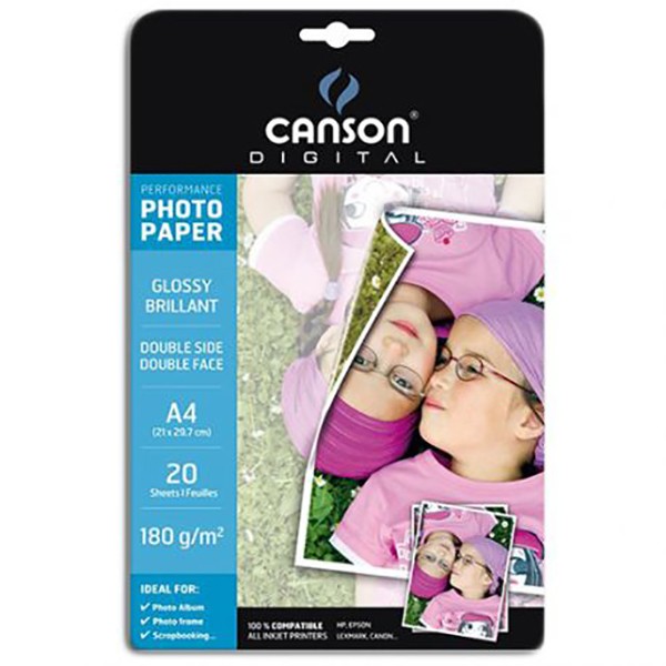 Canson Performance Range Double-Sided Glossy Photo Paper - A4 (pkt/20s)